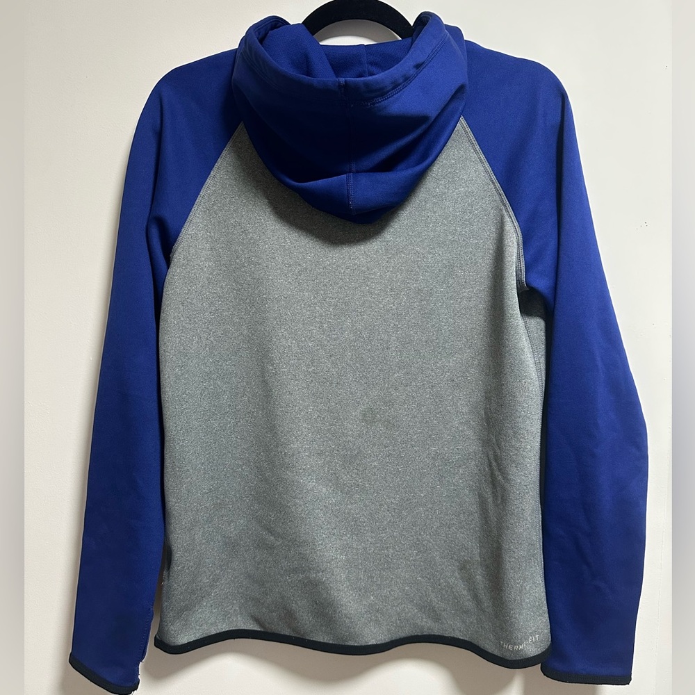 Nike Women's Therma-fit Blue and Gray Hoodie - Picture 2 of 7
